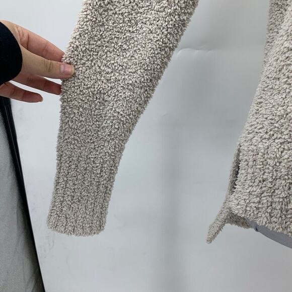 Tahari Sweater Womens XS Extra Small Putty Boucle High Low Mock Neck Pullover - Picture 4 of 13